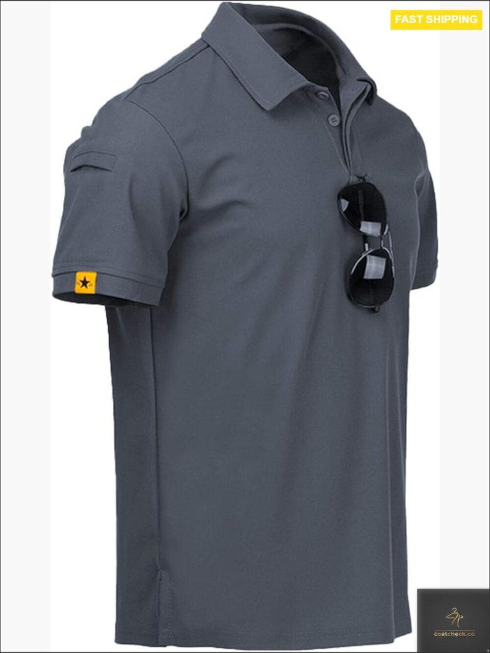 Performance Polo Shirt Tactical Athletic Golf Tee Regular Fit Short Sleeve